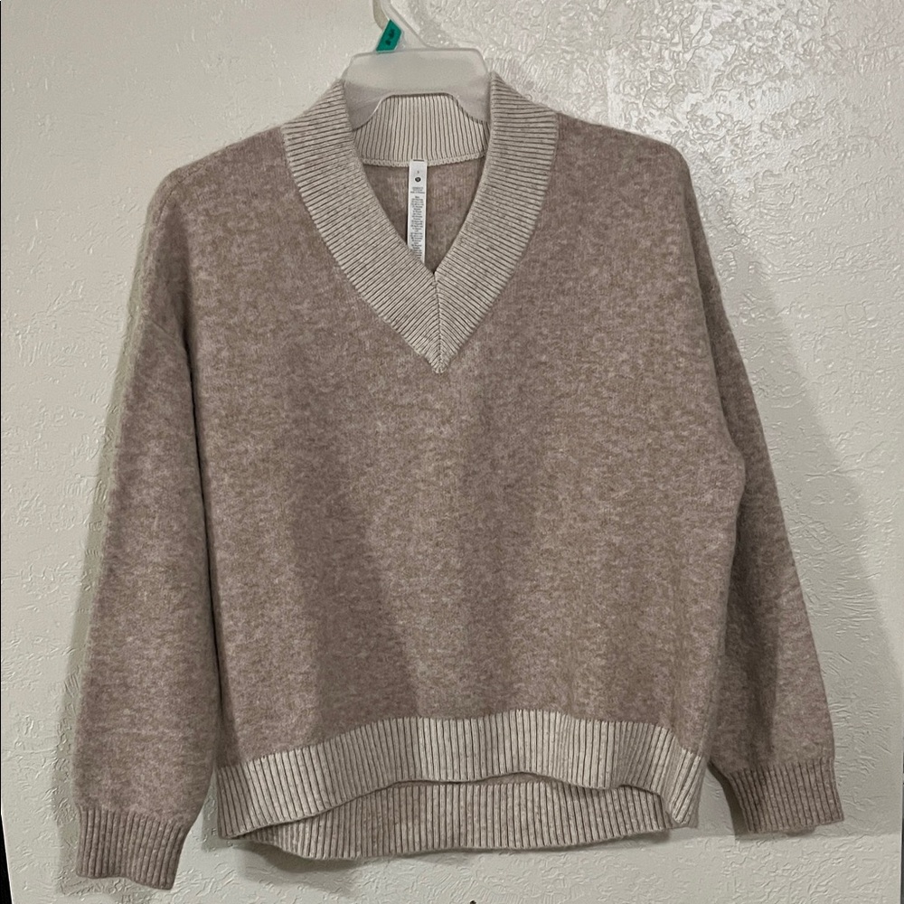 Lululemon Alpaca Wool V-Neck Sweater